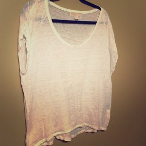 MICHAEL Michael Kors White Top, Size Large